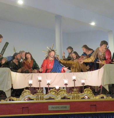 Il gruppo sacro “L’ultima Cena” di Caltanissetta, capolavoro dei Biangardi, in esposizione all’aeroporto di Roma